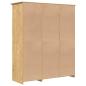 Preview: Kleiderschrank mit Speicher BODO Honigbraun 146 x 53,5 x 173 cm