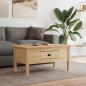 Preview: ARDEBO.de - Couchtisch BODO Honigbraun 100 x 55 x 45,8 cm Holzwerkstoff