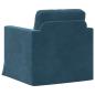Preview: Sofa Blau Gesamtabmessungen: 78 x 78 x 80 cm (B x T x H) Samt