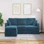 Preview: Sofa Blau Gesamtabmessungen: 178 x 134 x 80 cm (B x T x H) Samt