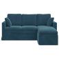 Preview: Sofa Blau Gesamtabmessungen: 178 x 134 x 80 cm (B x T x H) Samt