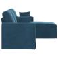 Preview: Sofa Blau Gesamtabmessungen: 178 x 134 x 80 cm (B x T x H) Samt