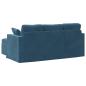 Preview: Sofa Blau Gesamtabmessungen: 178 x 134 x 80 cm (B x T x H) Samt