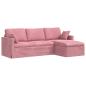 Preview: Sofa Rosa Gesamtabmessungen: 228 x 134 x 80 cm (B x T x H) Samt