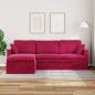 Preview: Sofa Weinrot Gesamtabmessungen: 228 x 134 x 80 cm (B x T x H)