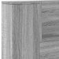 Preview: Kopfteil-Schrank mit LED Graues Sonoma Holzwerkstoff