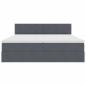 Preview: Aufbewahrungsbett mit Matratze Dunkelgrau 100 x 200 cm