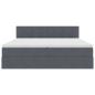Preview: Aufbewahrungsbett mit Matratze Dunkelgrau 100 x 200 cm
