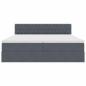 Preview: Aufbewahrungsbett mit Matratze Dunkelgrau 100 x 200 cm