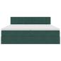 Preview: Aufbewahrungsbett mit Matratze Dunkelgrün 90 x 200 cm