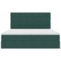 Preview: Aufbewahrungsbett mit Matratze Dunkelgrün 180 x 200 cm Samt