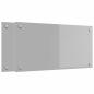 Preview: Küchenrückwand 2 pcs Hellgrau 80 x 40 cm Gehärtetes Glas
