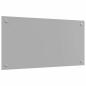 Preview: Küchenrückwand 2 pcs Hellgrau 80 x 40 cm Gehärtetes Glas