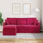 Preview: Sofa Weinrot Gesamtabmessungen: 198 x 134 x 80 cm (B x T x H)