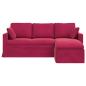 Preview: Sofa Weinrot Gesamtabmessungen: 198 x 134 x 80 cm (B x T x H)