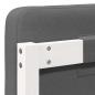 Preview: ARDEBO.de - Gepolstertes Kopfteil mit Kopfteil Weiß und Hellgrau 75 cm