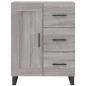 Preview: Highboard Grau Sonoma 69,5x34x180 cm Holzwerkstoff
