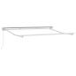 Preview: ARDEBO.de - Einziehbare Markise Creme 300 x 200 cm Polyester und Metall