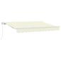 Preview: Einziehbare Markise Creme 300 x 200 cm Stoff