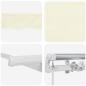 Preview: Einziehbare Markise Creme 300 x 200 cm Stoff