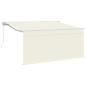 Preview: Einziehbare Markise Creme 300 x 200 cm Stoff