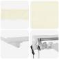 Preview: Einziehbare Markise Creme 300 x 200 cm Polyester und Aluminium