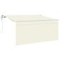 Preview: Einziehbare Markise Creme 300 x 200 cm Polyester und Aluminium