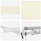 Preview: Einziehbare Markise Creme 300 x 200 cm Polyester und Aluminium