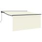 Preview: Einziehbare Markise Creme 350 x 250 cm Polyester und Aluminium