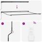 Preview: Einziehbare Markise Creme 450 x 300 cm Polyester und Metall