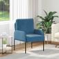 Preview: ARDEBO.de - Sofas mit Kissen 55cm Blau Sperrholz