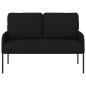 Preview: Sofas mit Kissen 110cm Schwarz Sperrholz