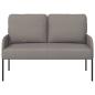 Preview: Sofas mit Kissen 110cm Taupe Sperrholz