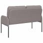 Preview: Sofas mit Kissen 110cm Taupe Sperrholz