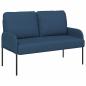 Preview: ARDEBO.de - Sofas mit Kissen 110cm Blau Sperrholz