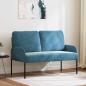 Preview: ARDEBO.de - Sofas mit Kissen 110cm Blau Sperrholz