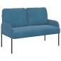 Preview: Sofas mit Kissen 110cm Blau Sperrholz