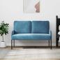 Preview: Sofas mit Kissen 110cm Blau Sperrholz