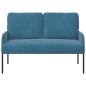 Preview: Sofas mit Kissen 110cm Blau Sperrholz