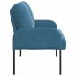 Preview: Sofas mit Kissen 110cm Blau Sperrholz