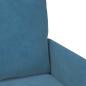 Preview: Sofas mit Kissen 110cm Blau Sperrholz