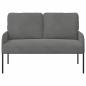 Preview: Sofas mit Kissen 110cm Dunkelgrau Sperrholz