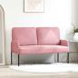 Preview: ARDEBO.de - Sofas mit Kissen 110cm Rosa Sperrholz