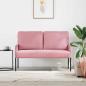 Preview: Sofas mit Kissen 110cm Rosa Sperrholz