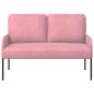 Preview: Sofas mit Kissen 110cm Rosa Sperrholz