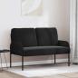 Preview: ARDEBO.de - Sofas mit Kissen 110cm Schwarz Sperrholz