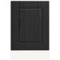 Preview: Küchenschrank Kalmar Schwarz Eichen-Optik 45 x 1,5 x 67 cm