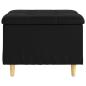 Preview: Aufbewahrungsottomane Schwarz 60 x 60 x 45 cm Kunstleder