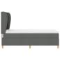 Preview: Boxspringbett mit Matratze Dunkelgrau 90x190 cm Dunkelgrau