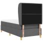 Preview: Boxspringbett mit Matratze Dunkelgrau 90x190 cm Dunkelgrau